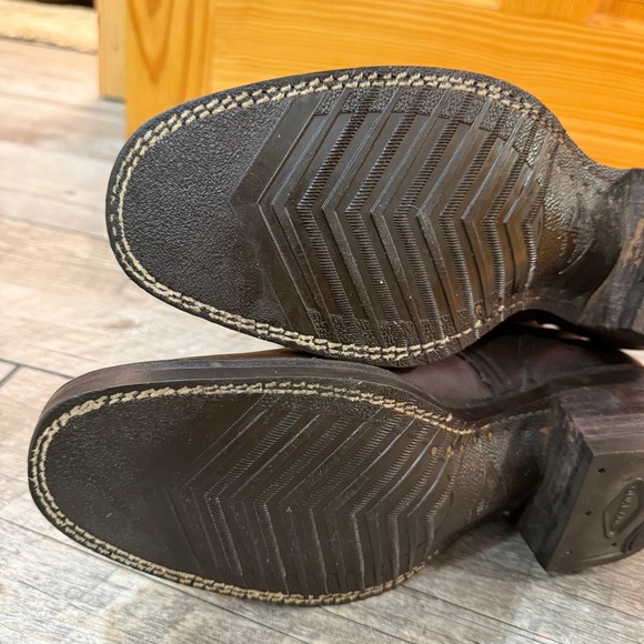 Vintage Heritage Leather Packer Style Vibram Workwear Western Boots Men 12 B - Picture 11 of 16